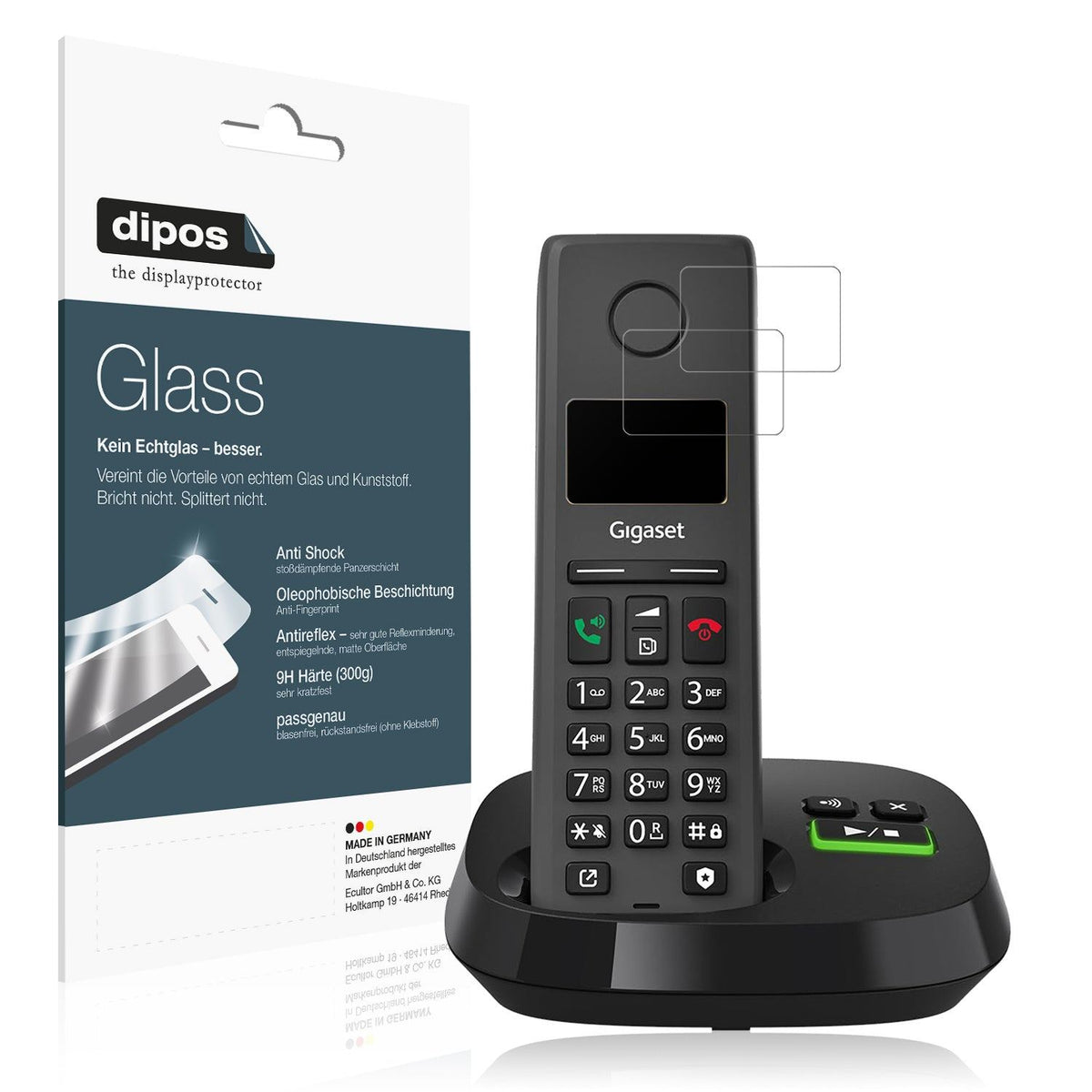 2x 9H Schutzfolie matt für Gigaset Pure 220A Panzerfolie