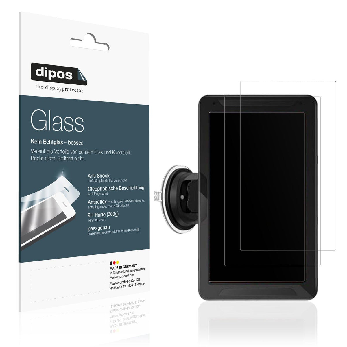 2x 9H Schutzfolie matt für Lamto 7 Zoll RC18 Panzerfolie