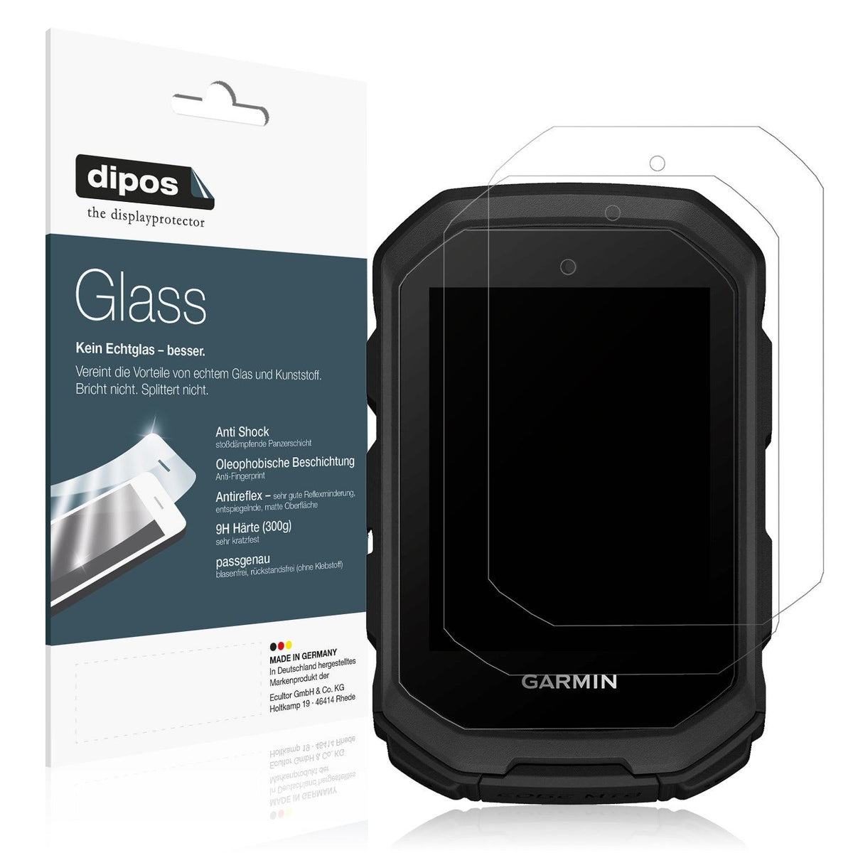 2x 9H Schutzfolie matt für Garmin Edge MTB Panzerfolie
