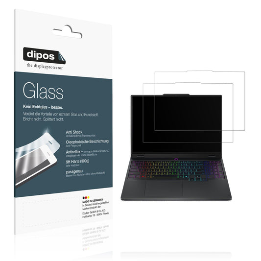 2x 9H Schutzfolie matt für Lenovo Legion 5 15IRX10 Panzerfolie