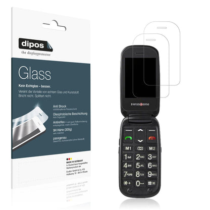 2x 9H Schutzfolie matt für Swisstone BBM 625 Panzerfolie