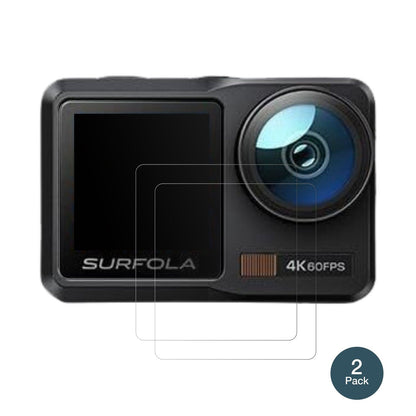 2x 9H Schutzfolie matt für Surfola Action Cam 4K Panzerfolie