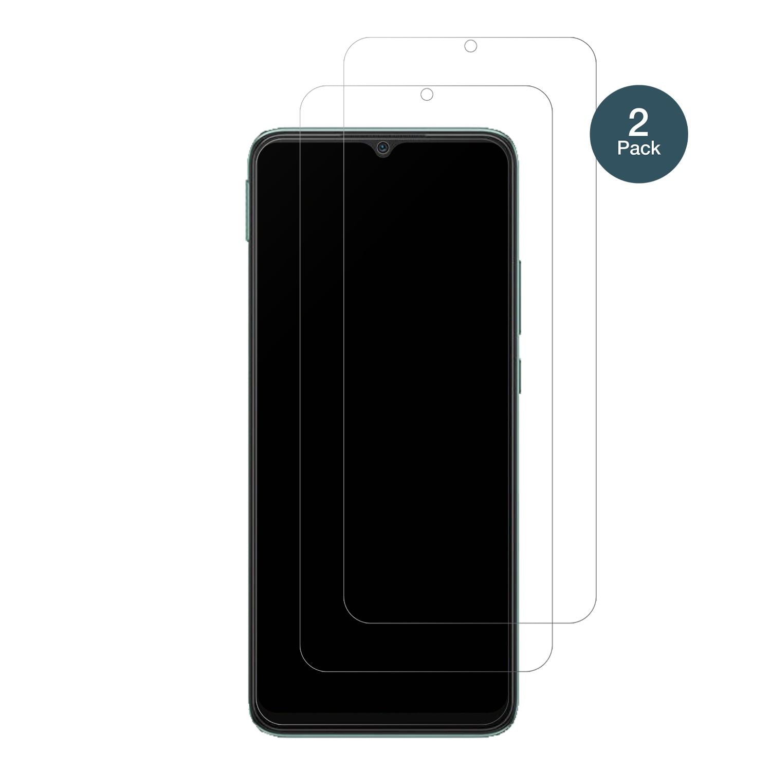 XiaomiPoco C40 mit aufgebrachter dipos Panzerfolie, die lästige Fingerabdrücke minimiert
