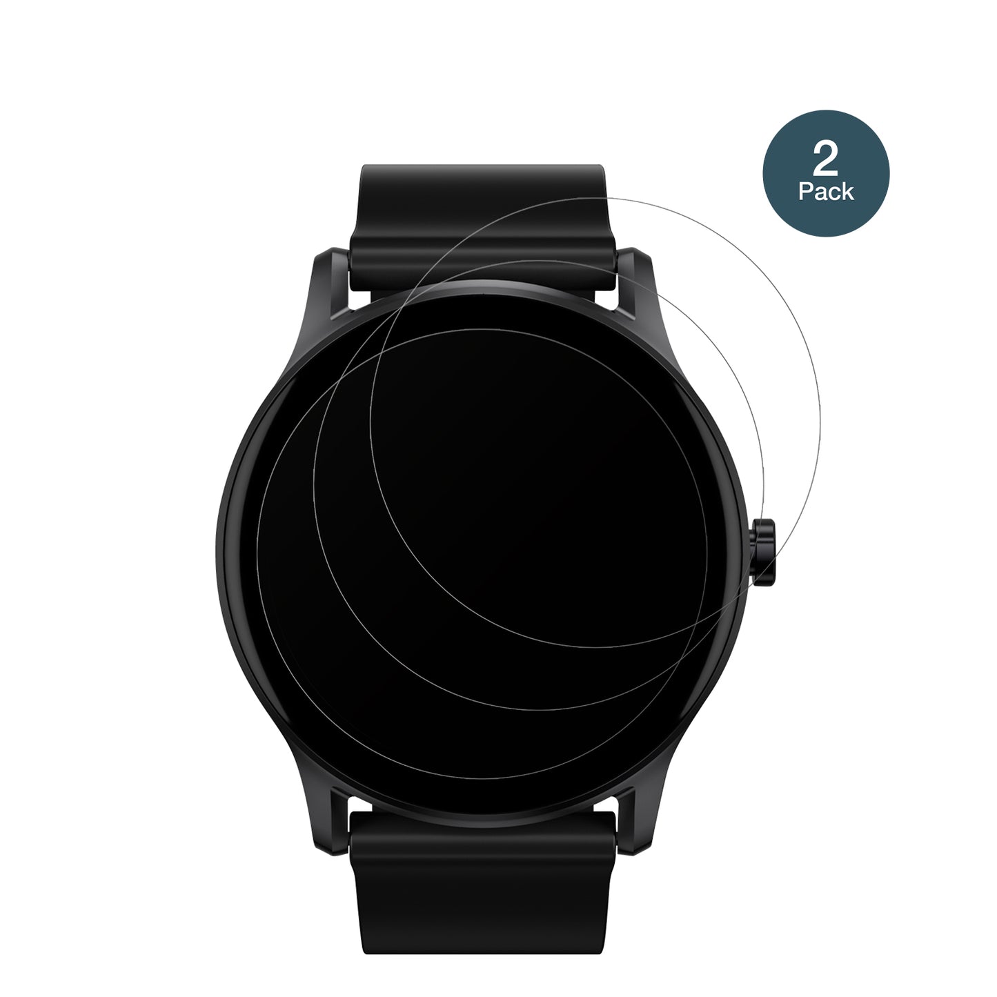 2x 9H Schutzfolie matt für Haylou GS Smartwatch Panzerfolie