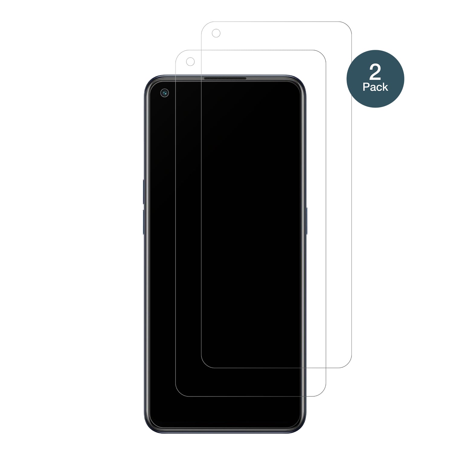 OPPOReno7 4G mit aufgebrachter dipos Panzerfolie, die lästige Fingerabdrücke minimiert