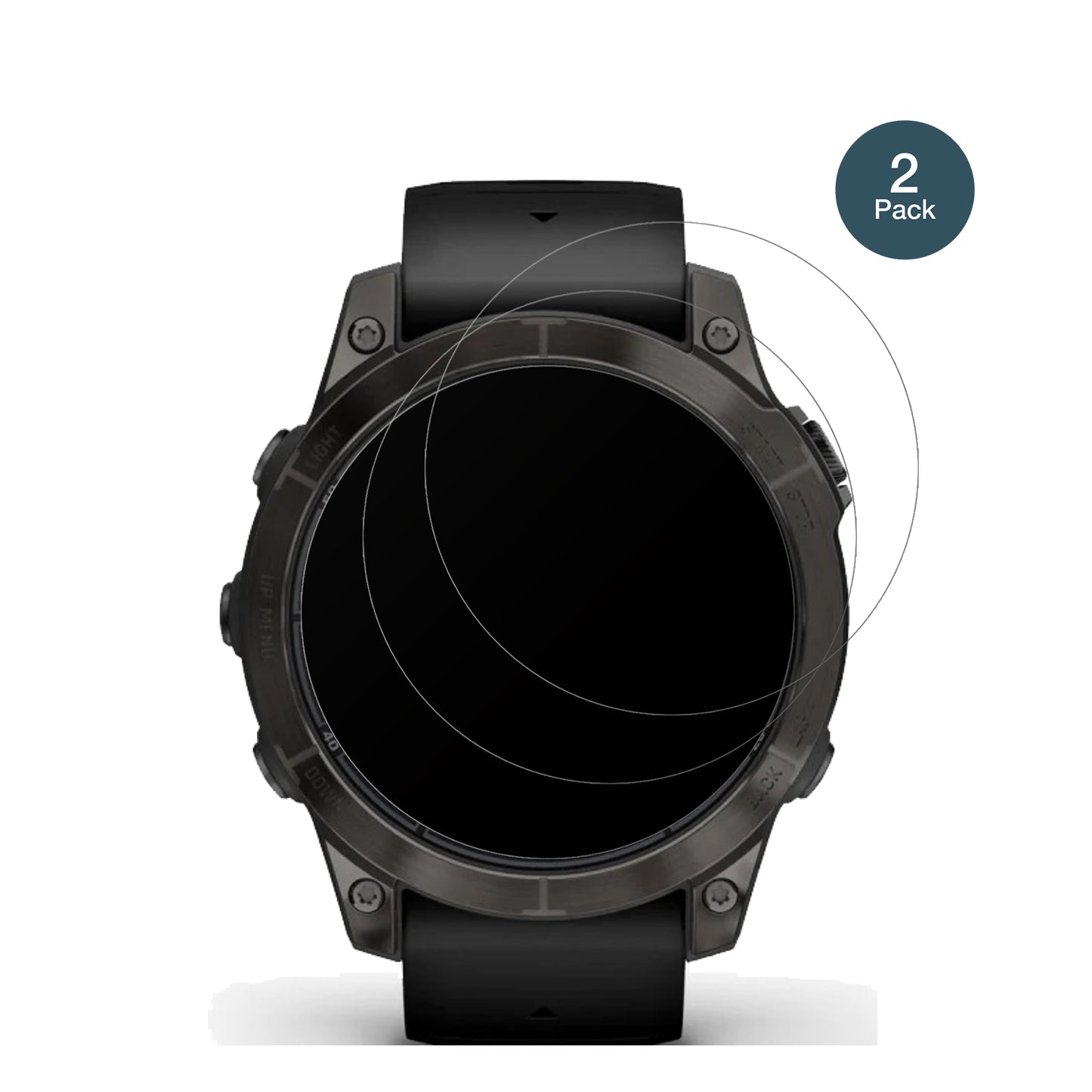 2x 9H Schutzfolie matt für Garmin Fenix 7 Pro 51mm Panzerfolie