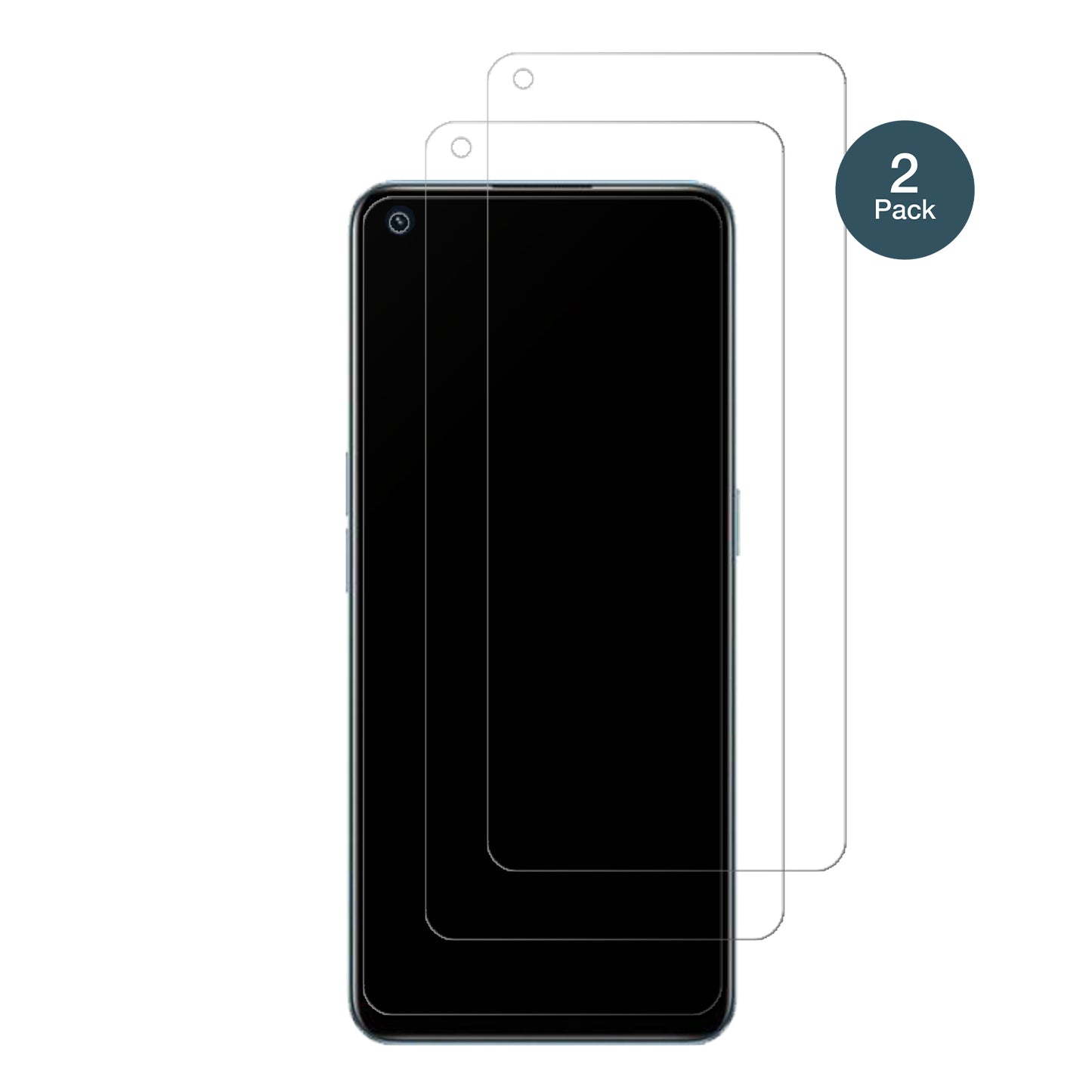 Realme9 Pro Plus mit aufgebrachter dipos Panzerfolie, die lästige Fingerabdrücke minimiert