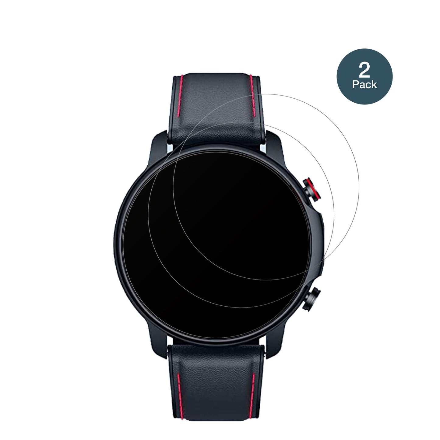 Motsfit1,32 Zoll Smartwatch mit aufgebrachter dipos Panzerfolie, die lästige Fingerabdrücke minimiert