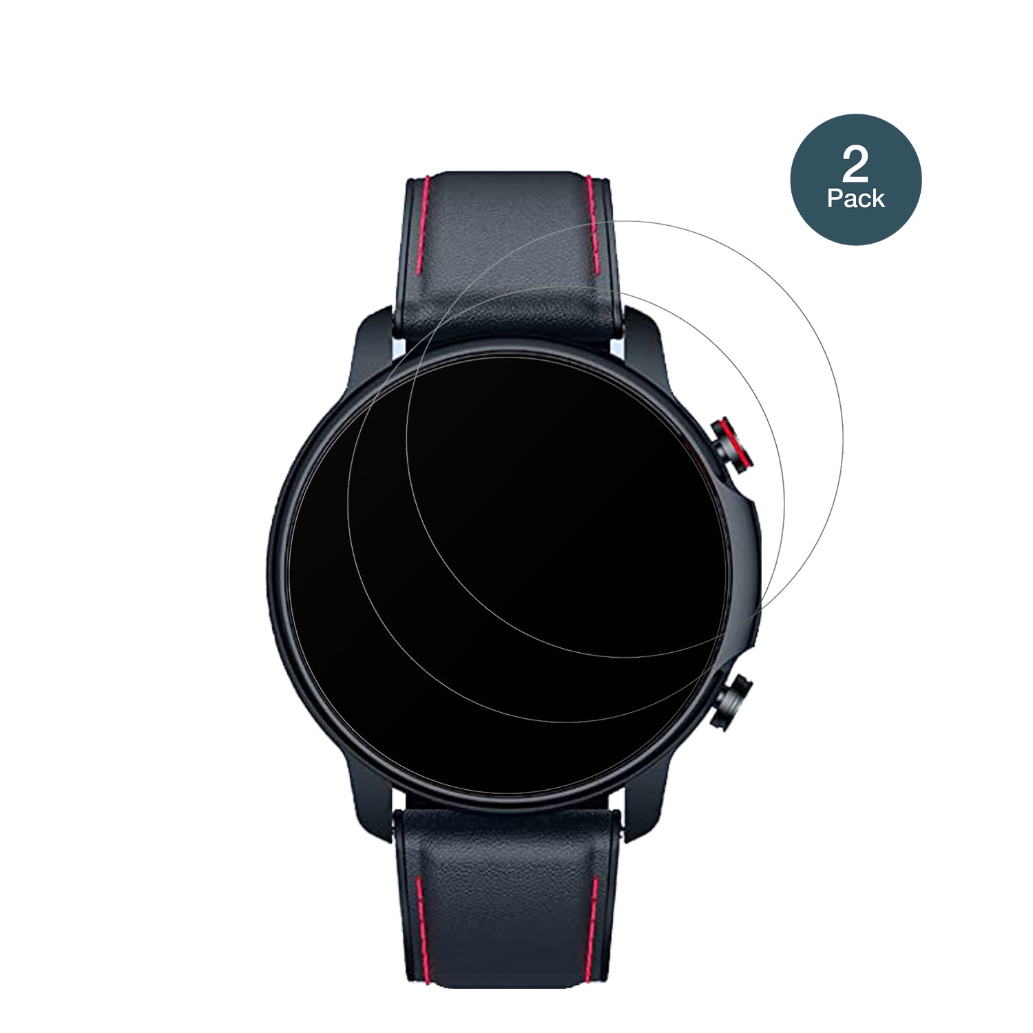 Motsfit1,32 Zoll Smartwatch mit aufgebrachter dipos Panzerfolie, die lästige Fingerabdrücke minimiert