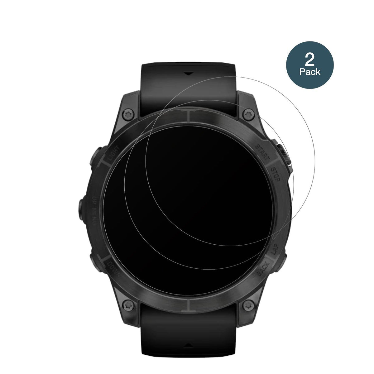 2x 9H Schutzfolie matt für Garmin Epix Pro 47mm Panzerfolie