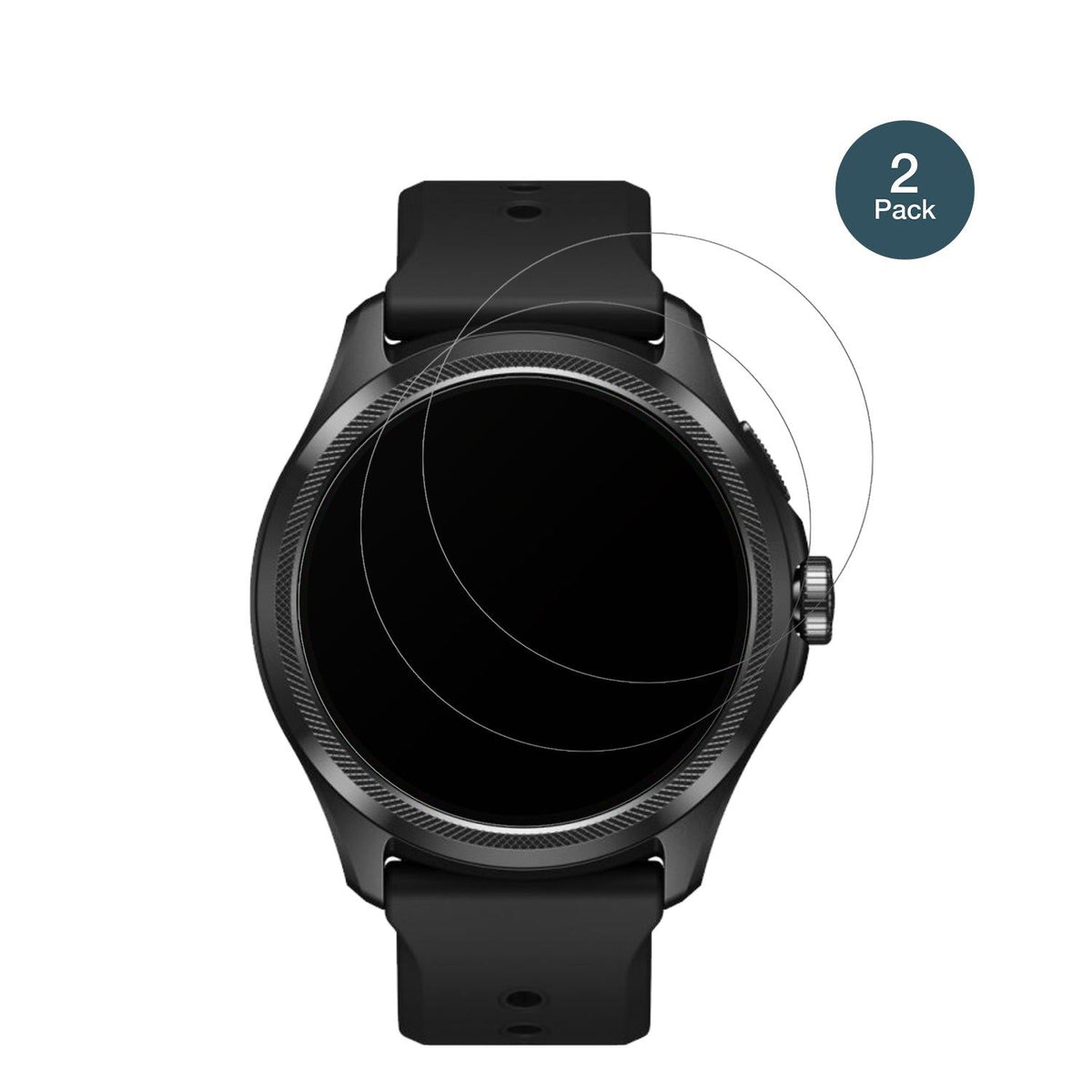 2x 9H Schutzfolie matt für Ticwatch Pro 5 Panzerfolie