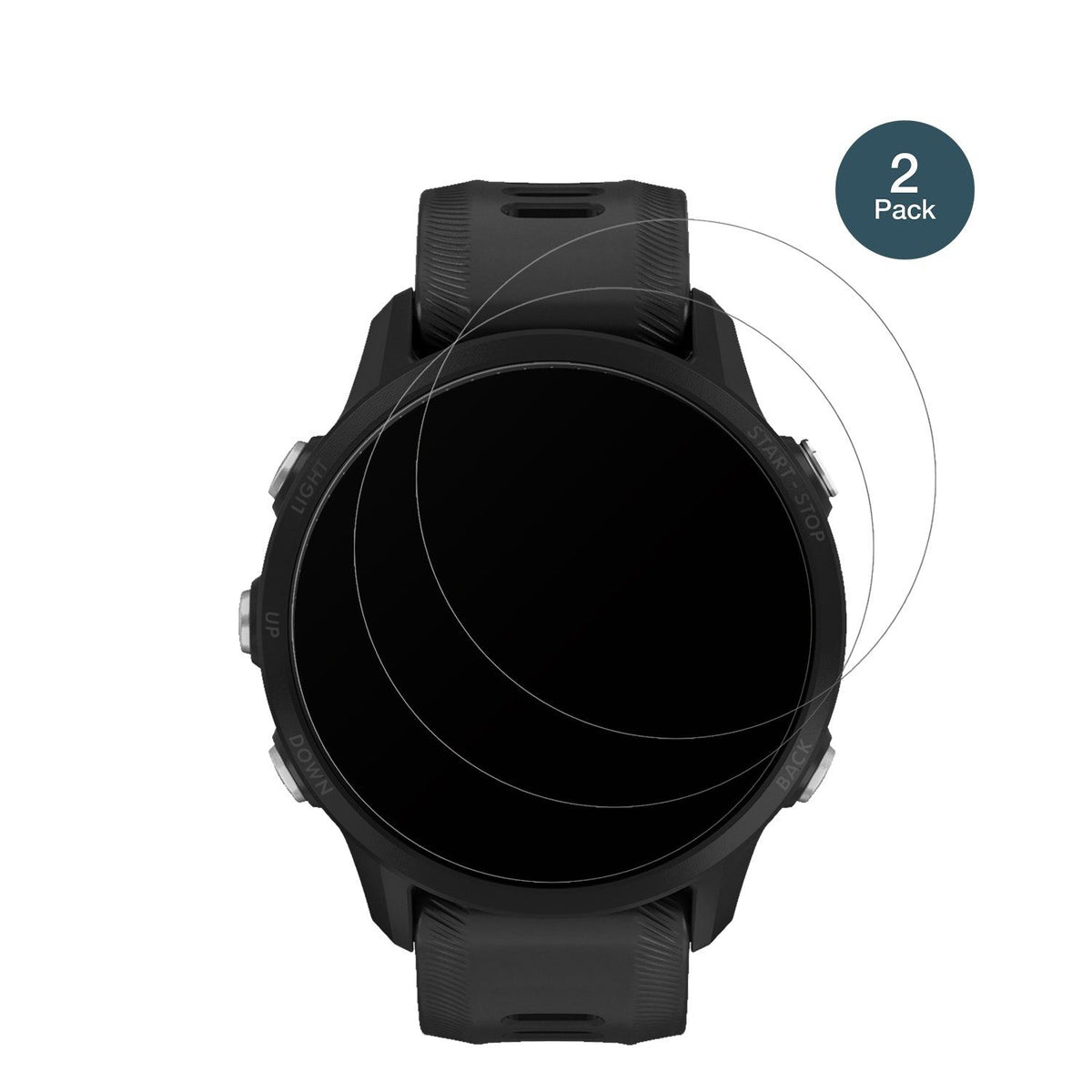 2x 9H Schutzfolie matt für Garmin Forerunner 955 Panzerfolie