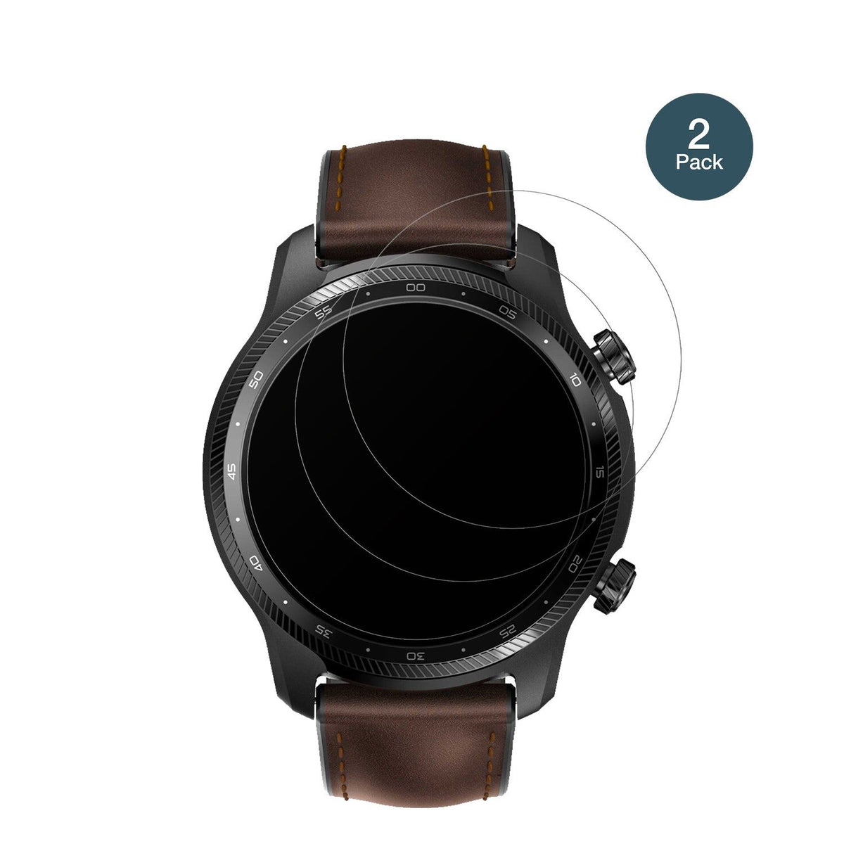 2x 9H Schutzfolie matt für Ticwatch Pro 3 Ultra Panzerfolie