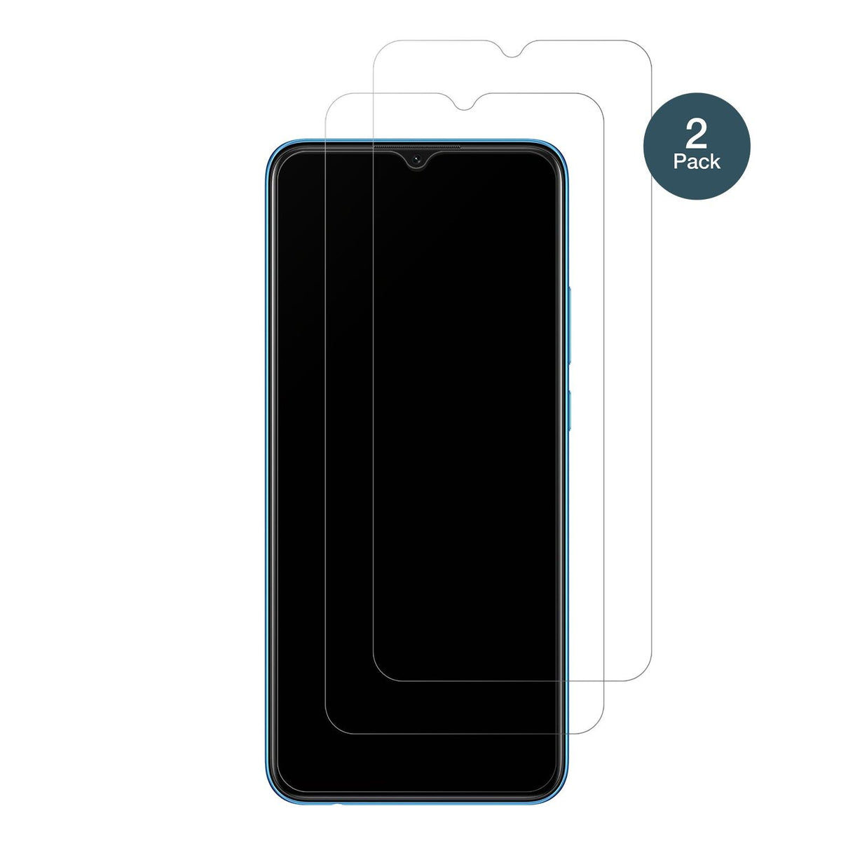 2x 9H Schutzfolie matt für Oppo A16K Panzerfolie