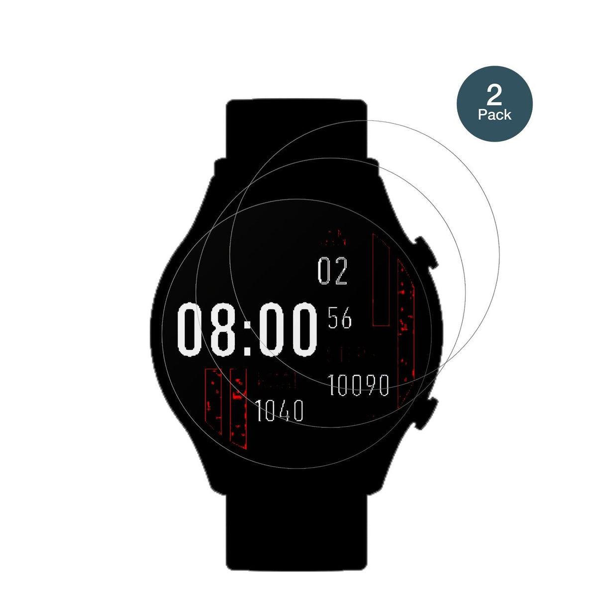 2x 9H Schutzfolie matt für Kieslect Calling Watch KR Pro Panzerfolie