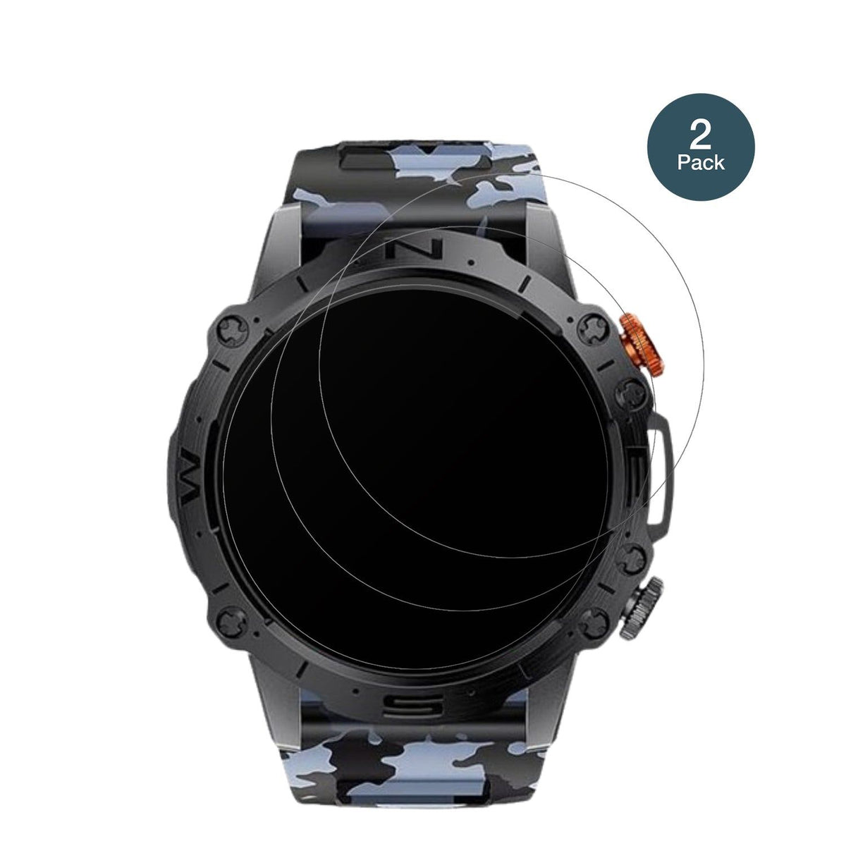 2x 9H Schutzfolie matt für Lige 1.43 Zoll Smartwatch Panzerfolie