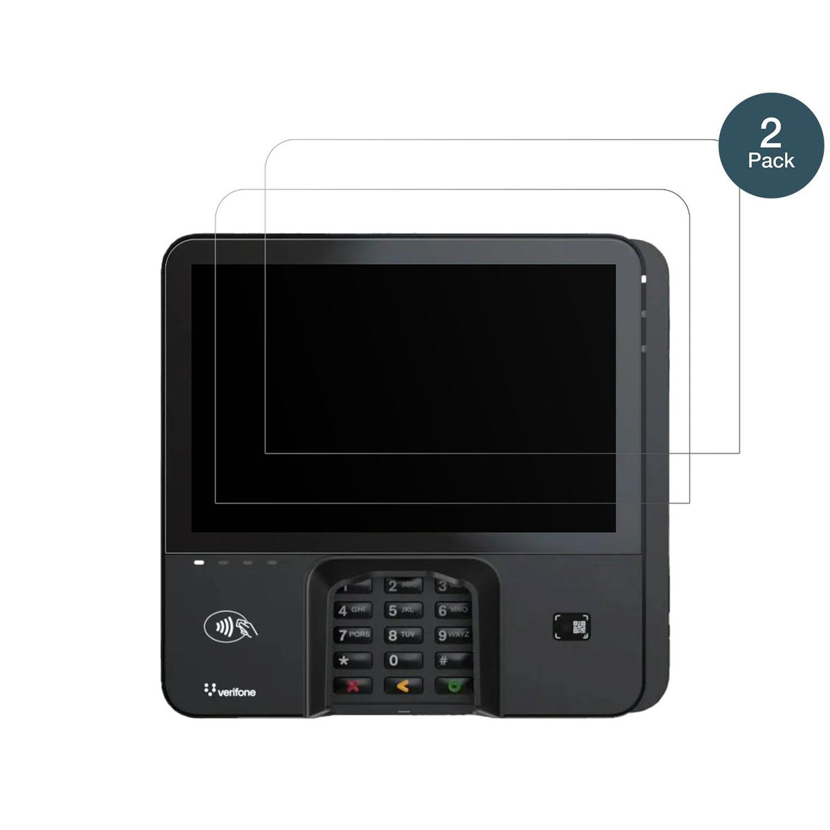 2x 9H Schutzfolie matt für Verifone M425 Panzerfolie