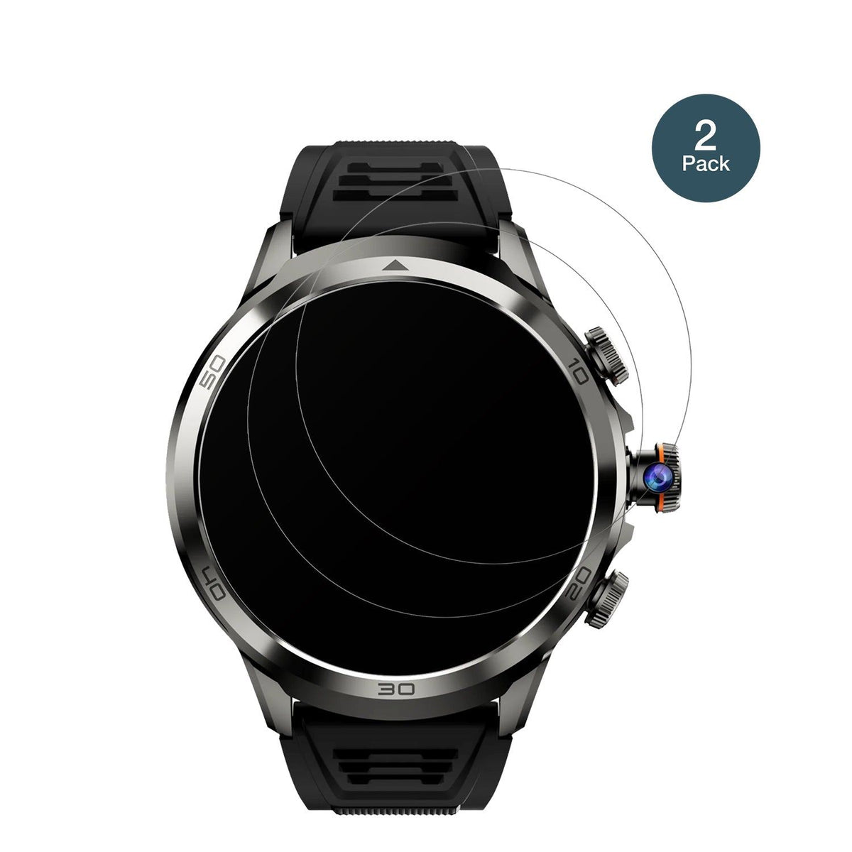 2x 9H Schutzfolie matt für Rogbid Model R2 Smartwatch Panzerfolie
