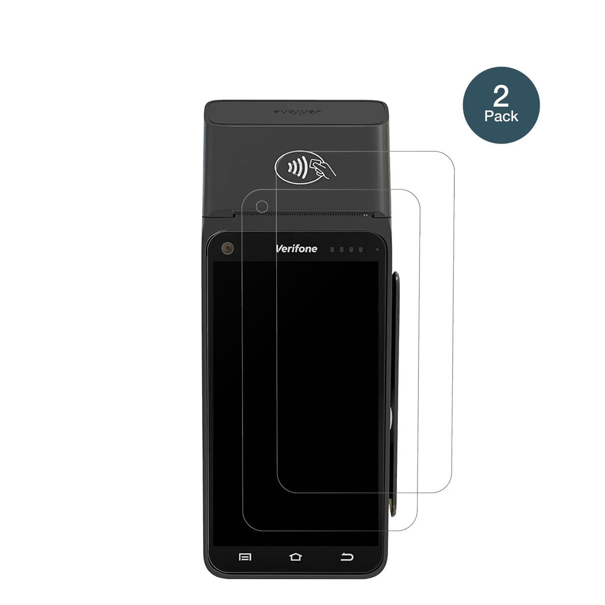 2x 9H Schutzfolie matt für Verifone T650p Panzerfolie