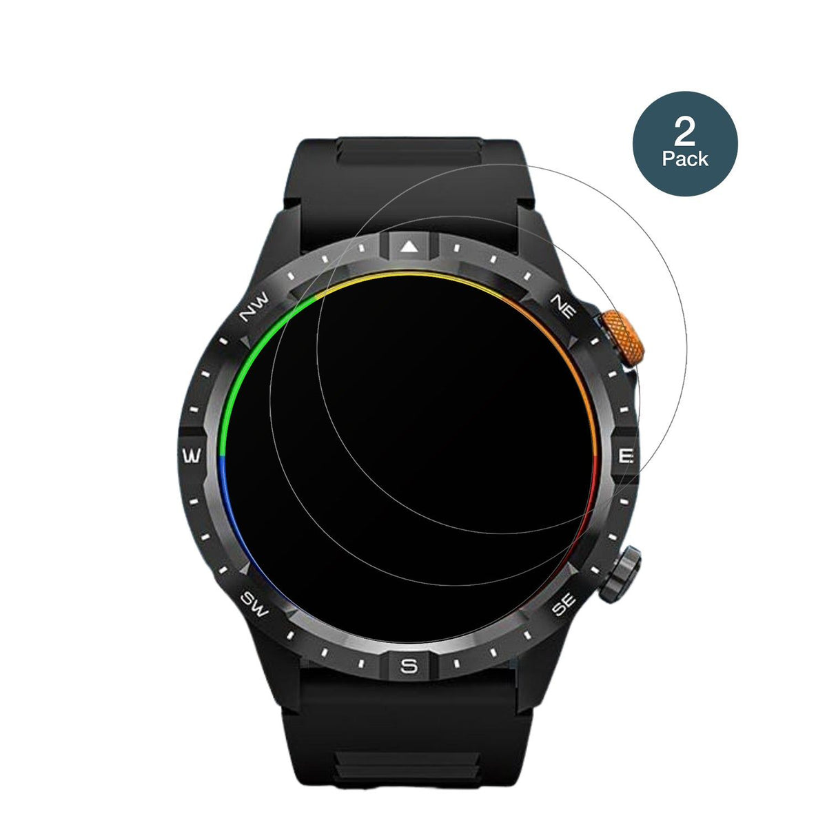 2x 9H Schutzfolie matt für Banlvs Smartwatch 1.39 Zoll Panzerfolie
