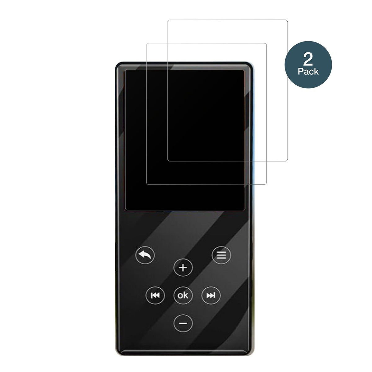 2x 9H Schutzfolie matt für Gueray Q9 MP3-Player Panzerfolie