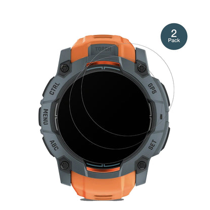 2x 9H Schutzfolie matt für Garmin Instinct 3 AMOLED (50 mm) Panzerfolie