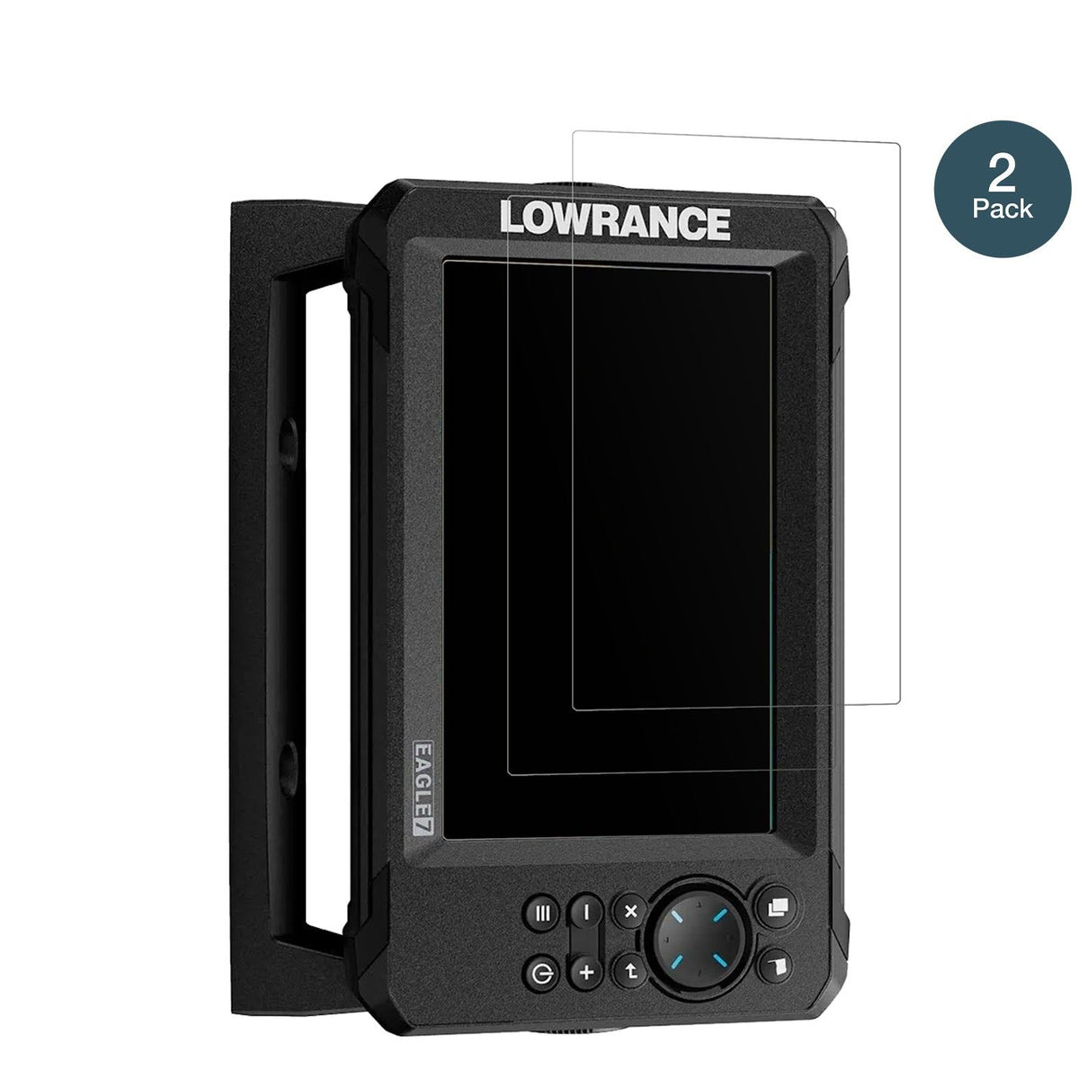 2x 9H Schutzfolie matt für Lowrance Eagle 7 Panzerfolie