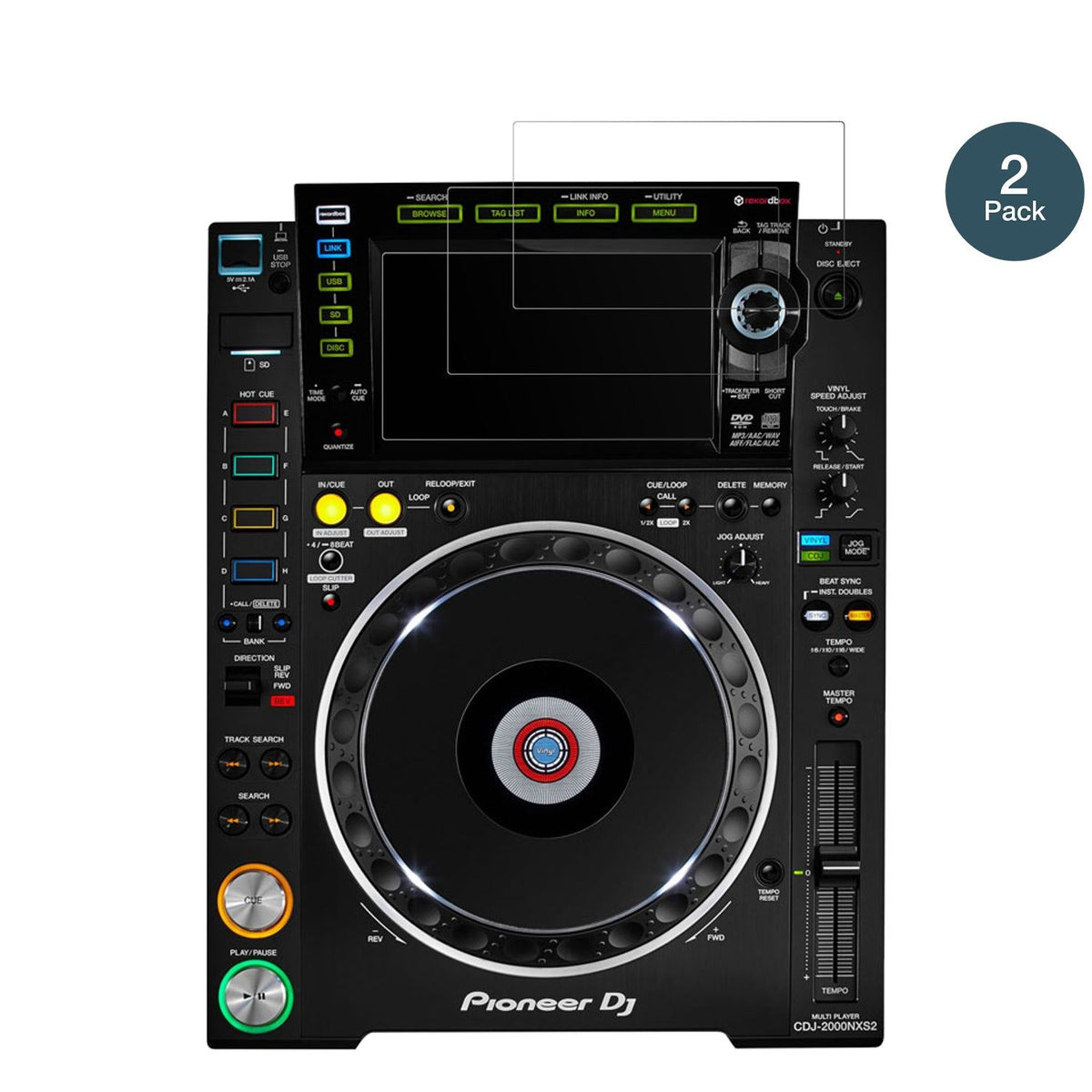 2x 9H Schutzfolie matt für Pioneer CDJ-2000NXS2 Display Panzerfolie