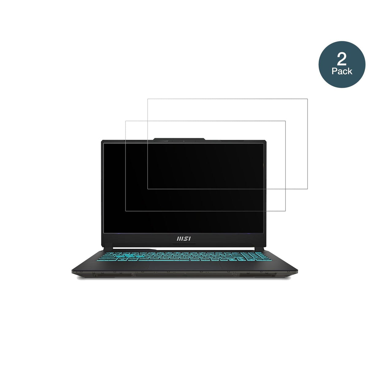 2x 9H Schutzfolie matt für MSI Cyborg 15 Gaming Laptop Panzerfolie