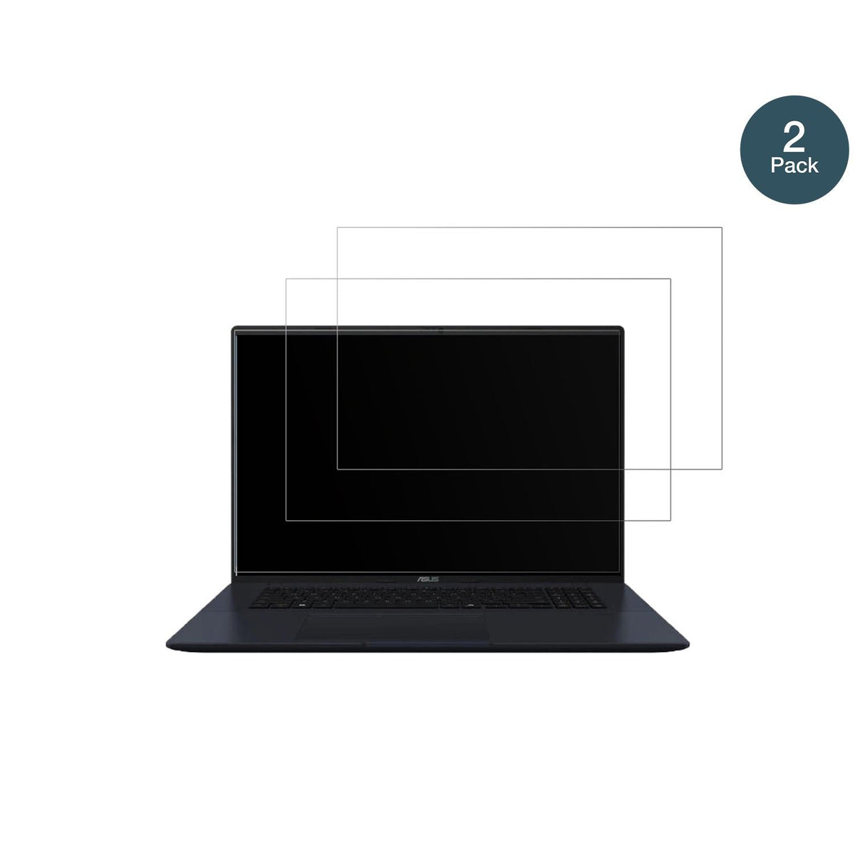 2x 9H Schutzfolie matt für Asus Vivobook 18 M1807 Panzerfolie