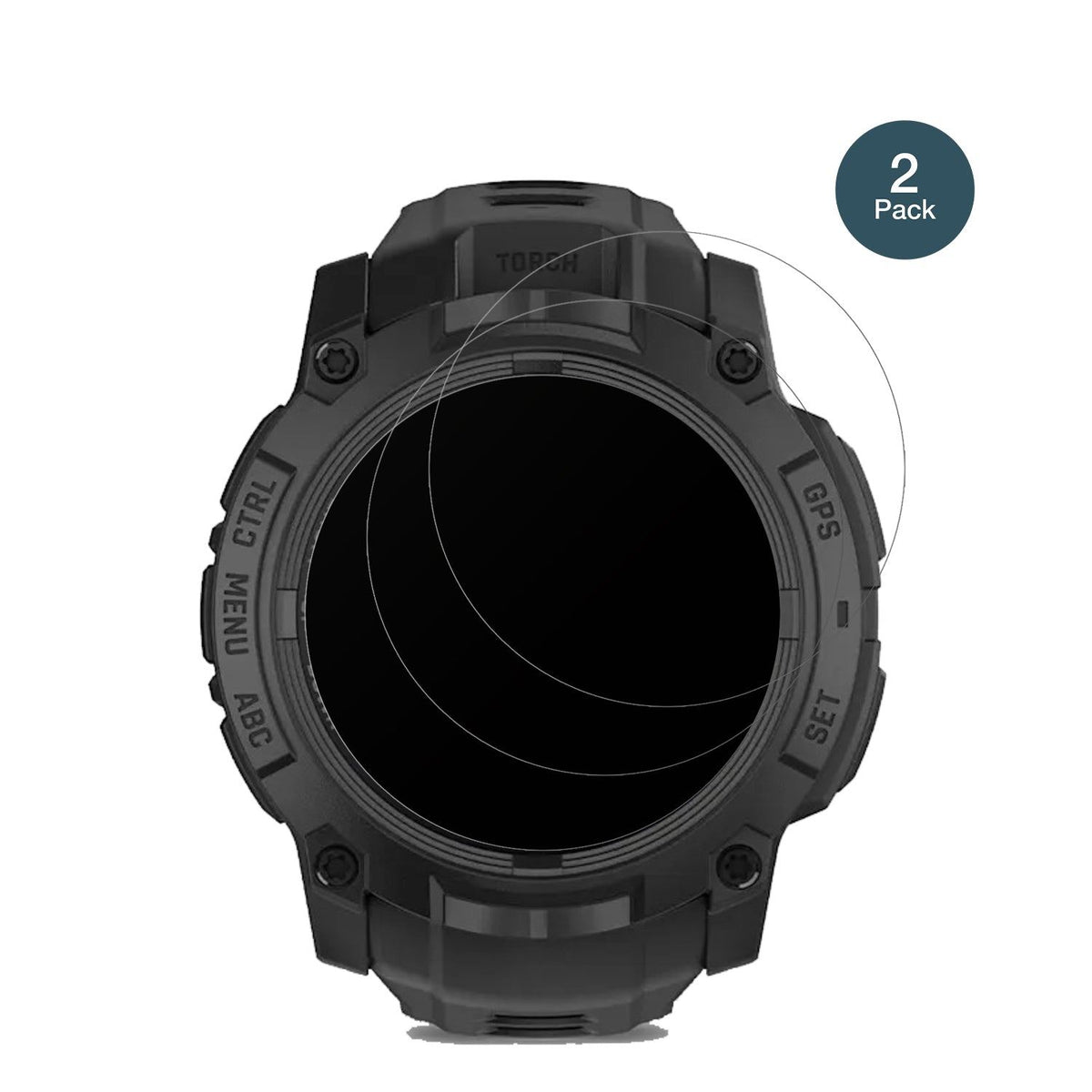 2x 9H Schutzfolie matt für Garmin Instinct 3 Solar Tactical Edition 45mm Panzerfolie