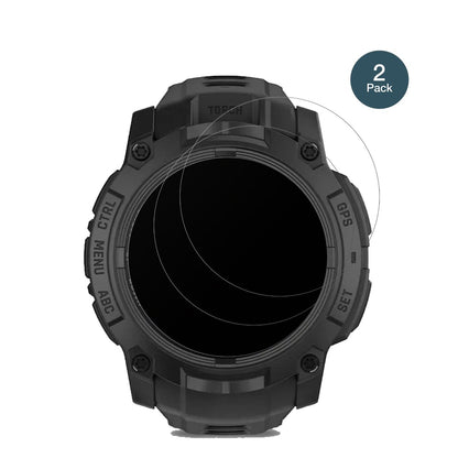2x 9H Schutzfolie matt für Garmin Instinct 3 Solar Tactical Edition 50mm Panzerfolie