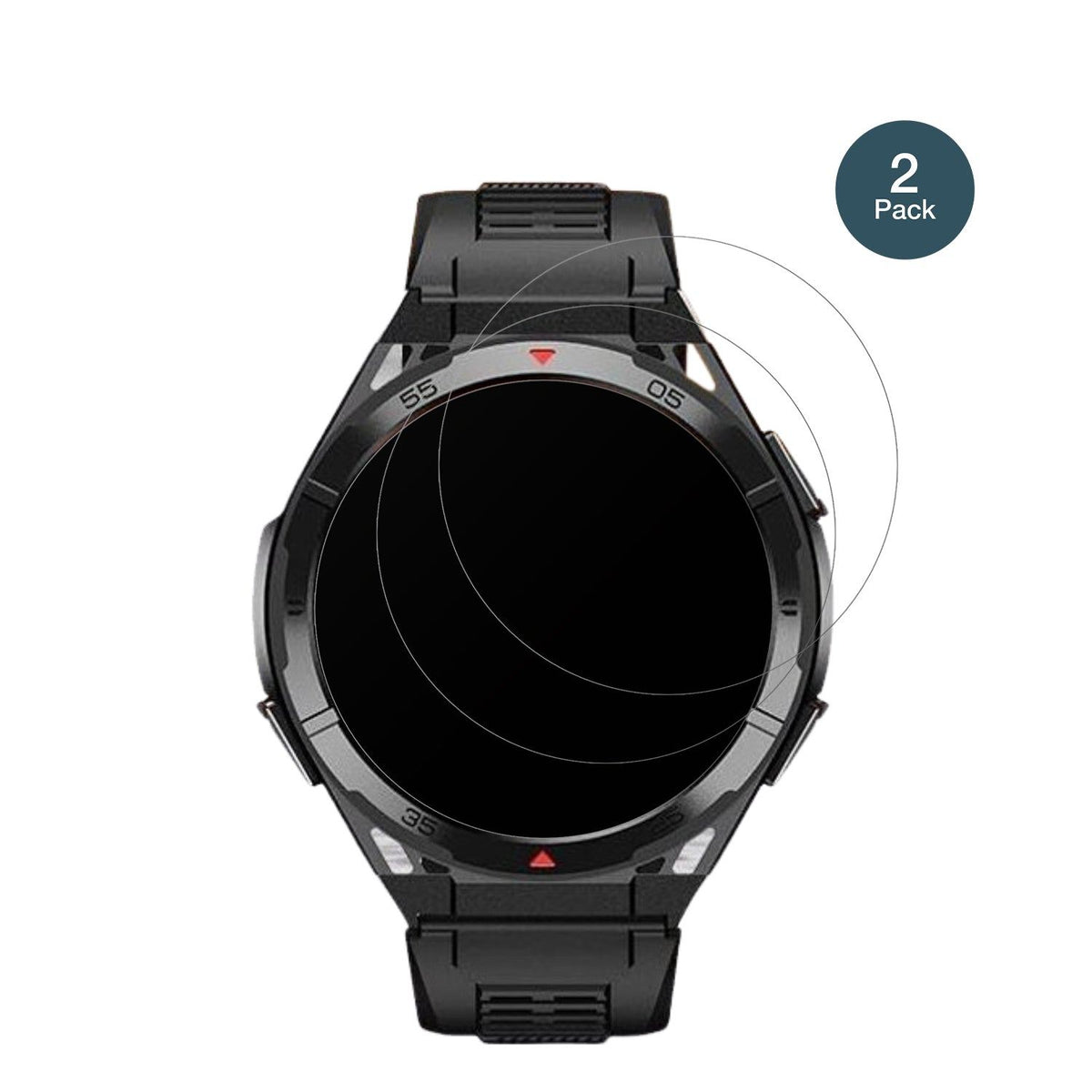 2x 9H Schutzfolie matt für Lemfo LT08 1.42 Zoll Panzerfolie