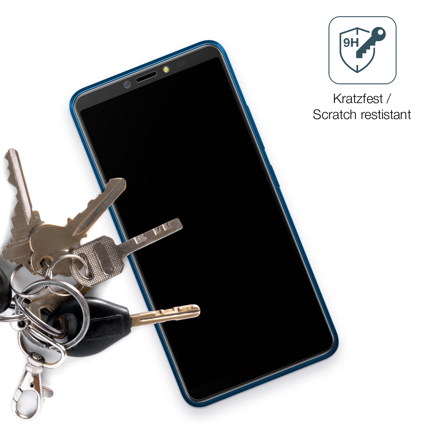 dipos Displayschutz für BQ 6030G Practic, mattierte Oberfläche, robuste Festigkeit und perfekte Passform
