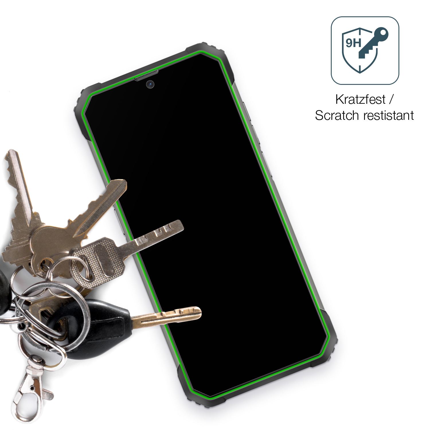 dipos Displayschutz für Blackview BV8800, mattierte Oberfläche, robuste Festigkeit und perfekte Passform