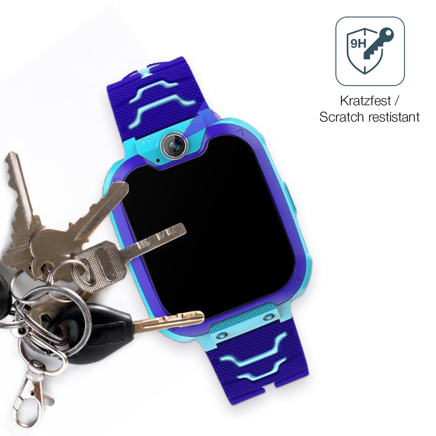 2x 9H Schutzfolie matt für Jubunrer Bleu Kids Smartwatch Panzerfolie