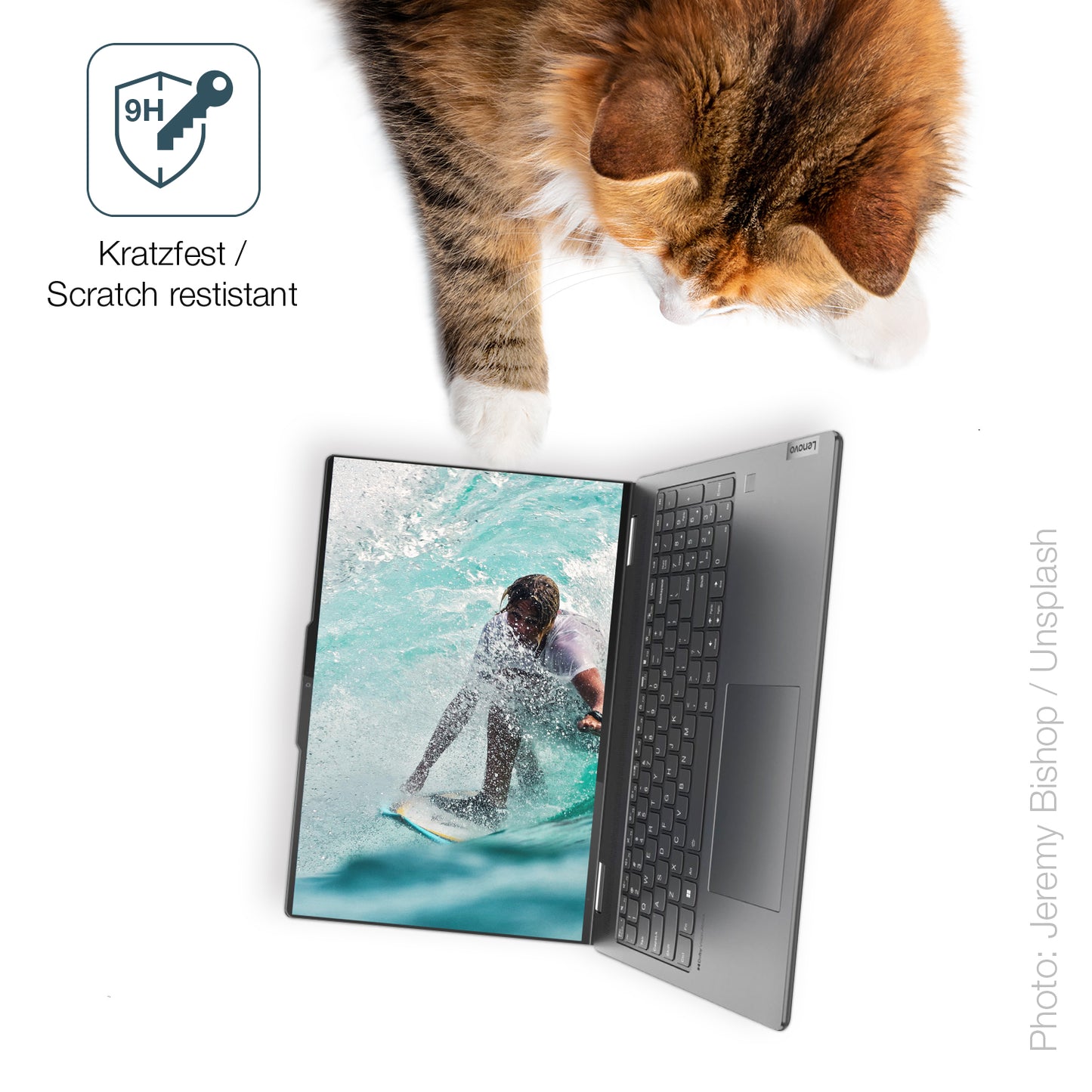 2x 9H Schutzfolie matt für Lenovo Yoga 7i Gen 10 14 Zoll Panzerfolie