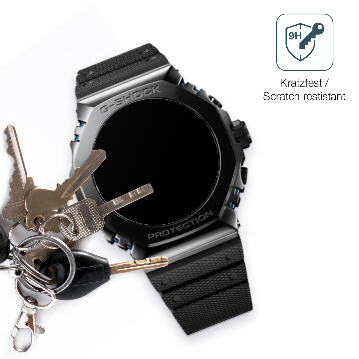 2x 9H Schutzfolie matt für Casio G-Shock MRG-B2100R Panzerfolie