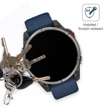 dipos Displayschutz für Garmin Quatix 8 47mm, mattierte Oberfläche, robuste Festigkeit und perfekte Passform