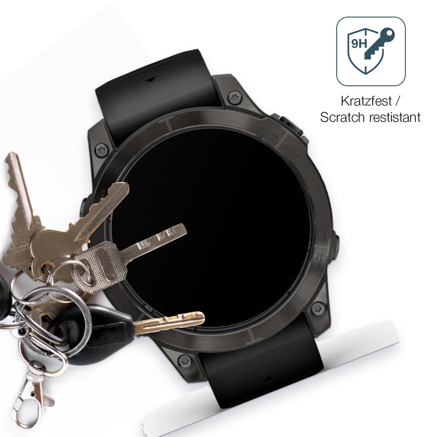 2x 9H Schutzfolie matt für Garmin Fenix 7 Pro 51mm Panzerfolie