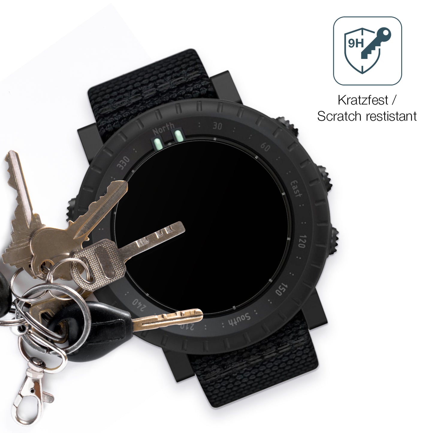 2x 9H Schutzfolie matt für Suunto Core Alpha Panzerfolie