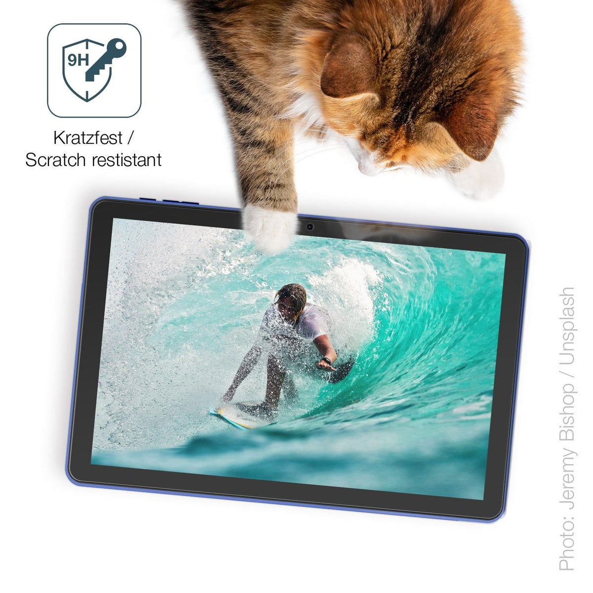 2x 9H Schutzfolie matt für Pritom 10 Zoll Tablet Panzerfolie