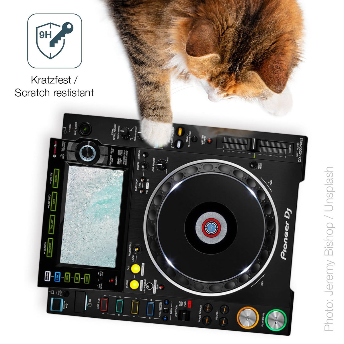 2x 9H Schutzfolie matt für Pioneer CDJ-2000NXS2 Display Panzerfolie