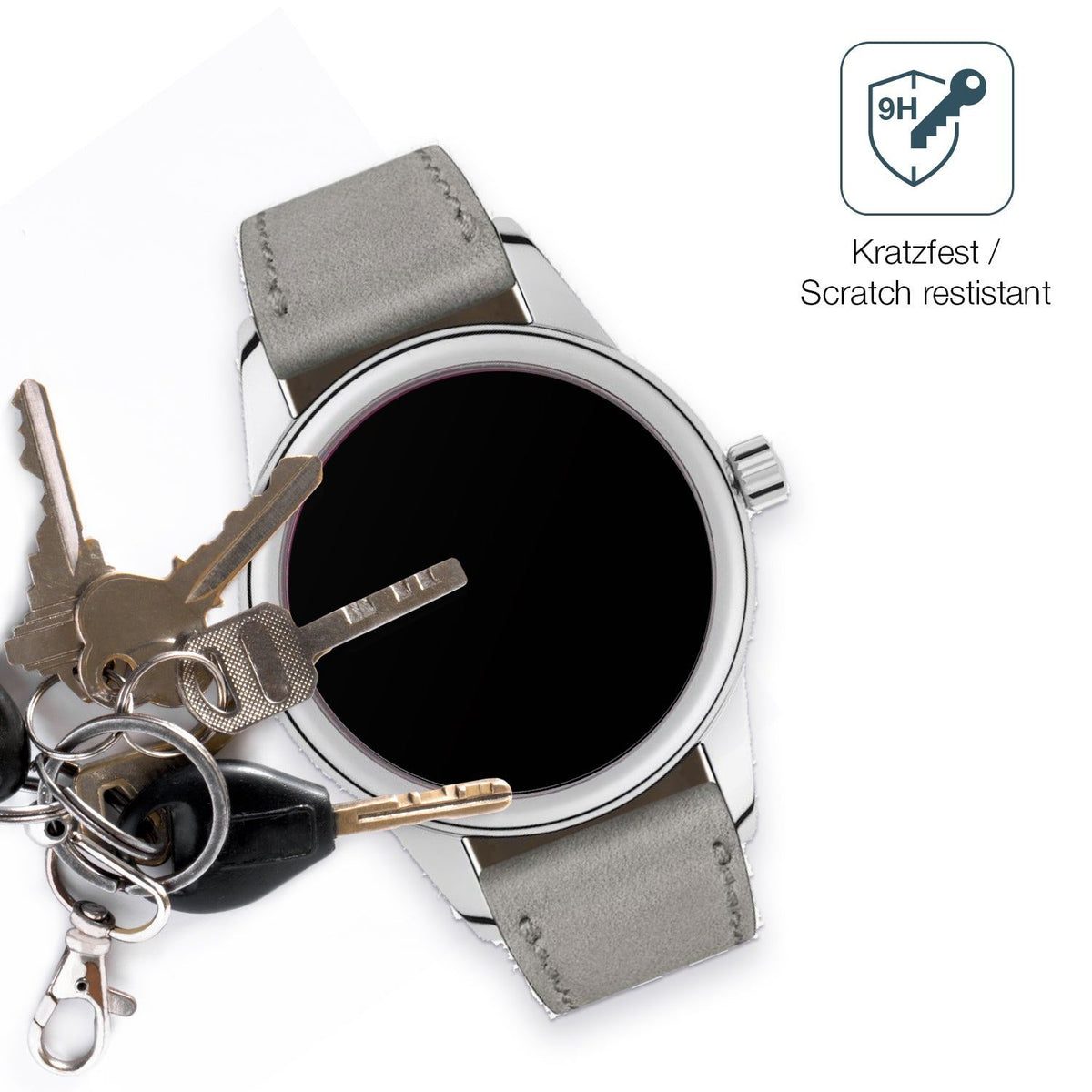 2x 9H Schutzfolie matt für NOMOS Glashütte Club Panzerfolie