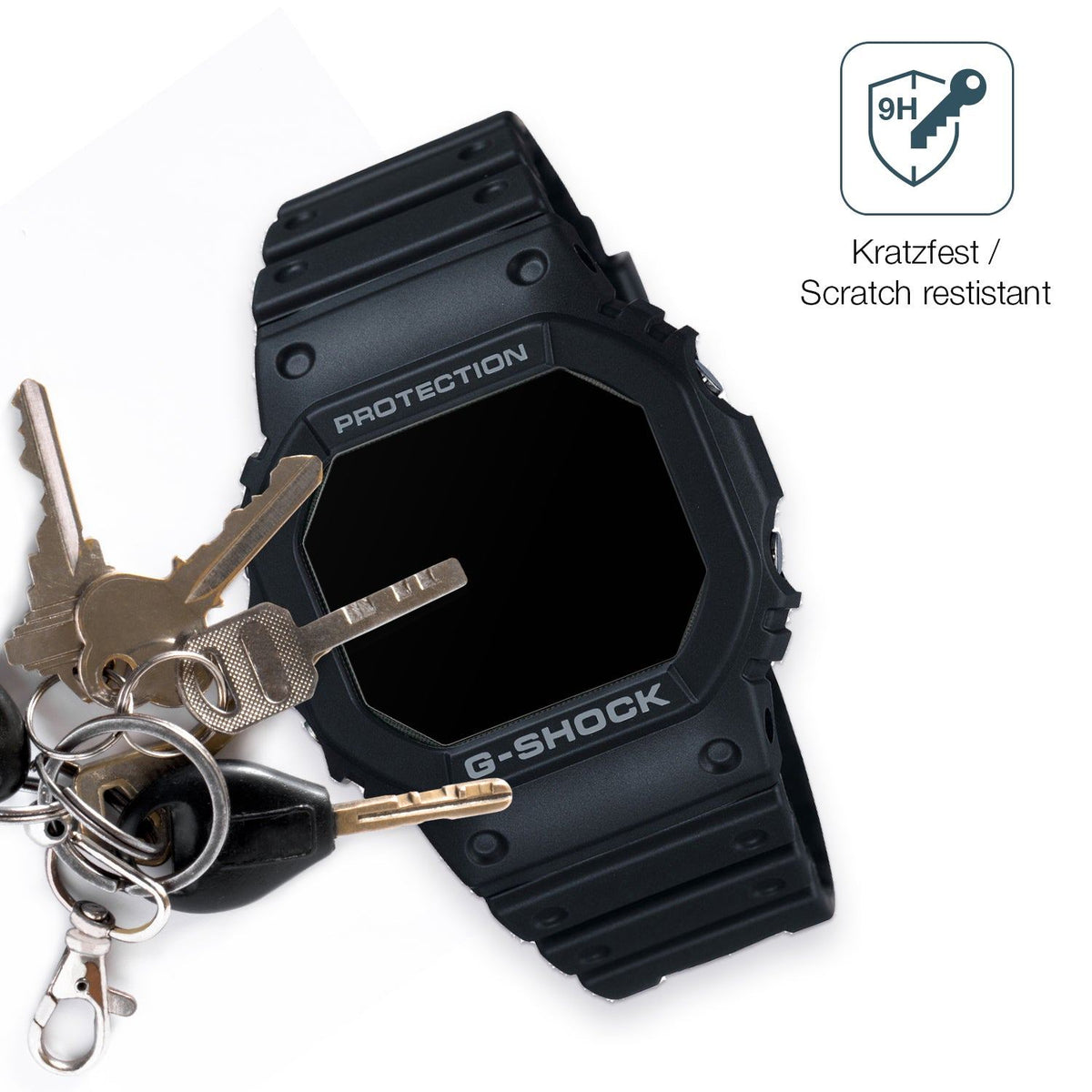2x 9H Schutzfolie matt für Casio G-Shock DW-5000U Panzerfolie