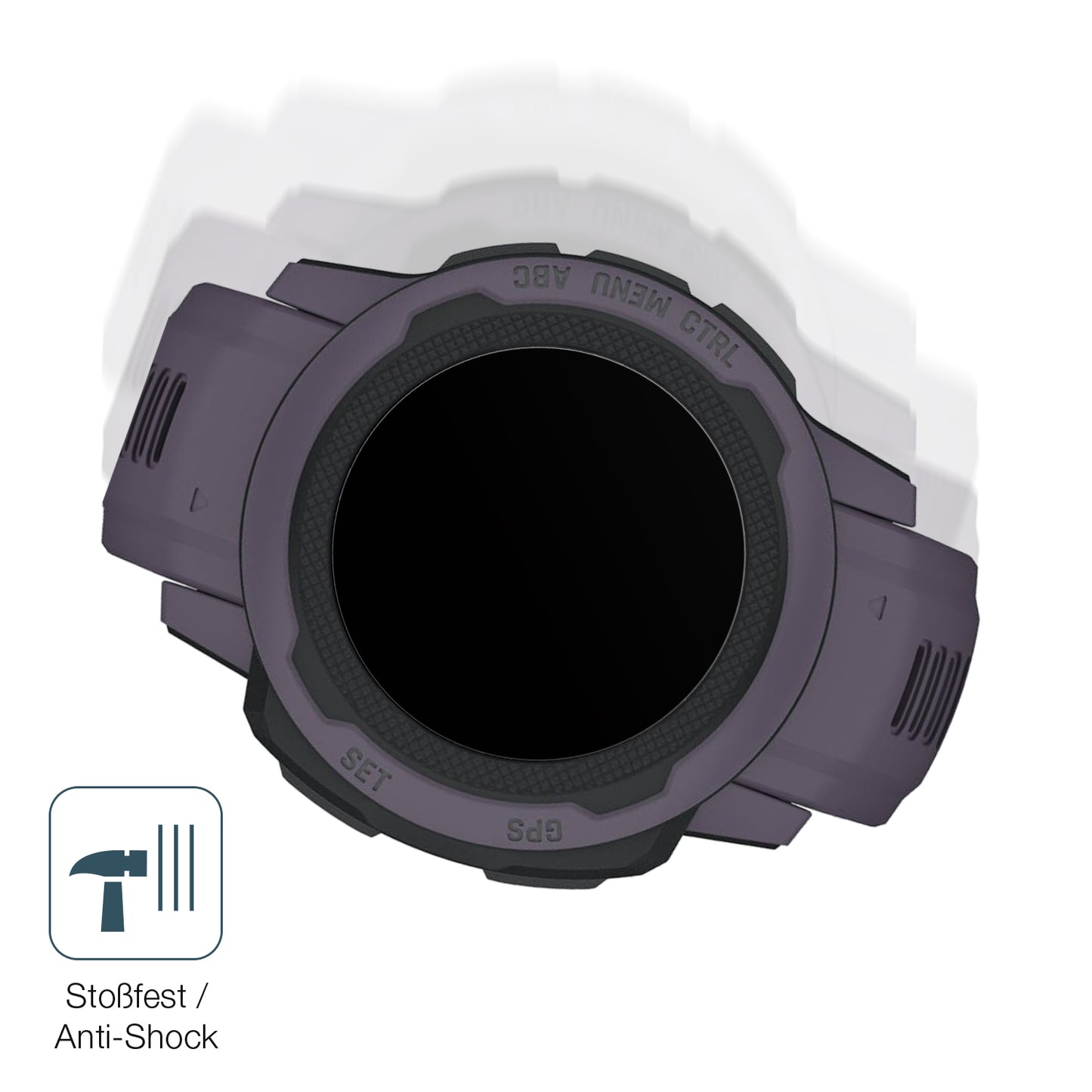 2x 9H Schutzfolie matt für Garmin Instinct 2S (45mm) Panzerfolie