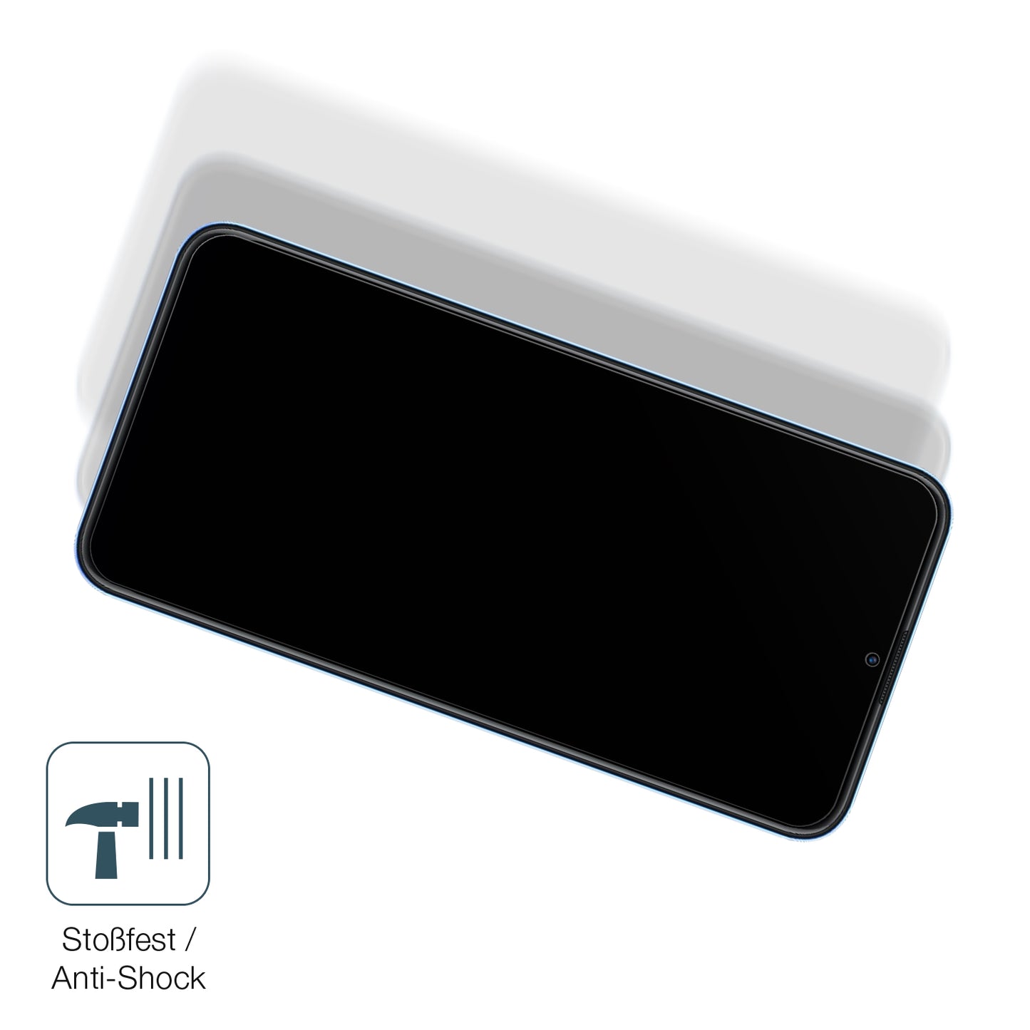 Schutz gegen Kratzer auf dem Coolpad Cool 12A Glas durch Schlüssel, Stöße gegen die Tischkante oder Stürze
