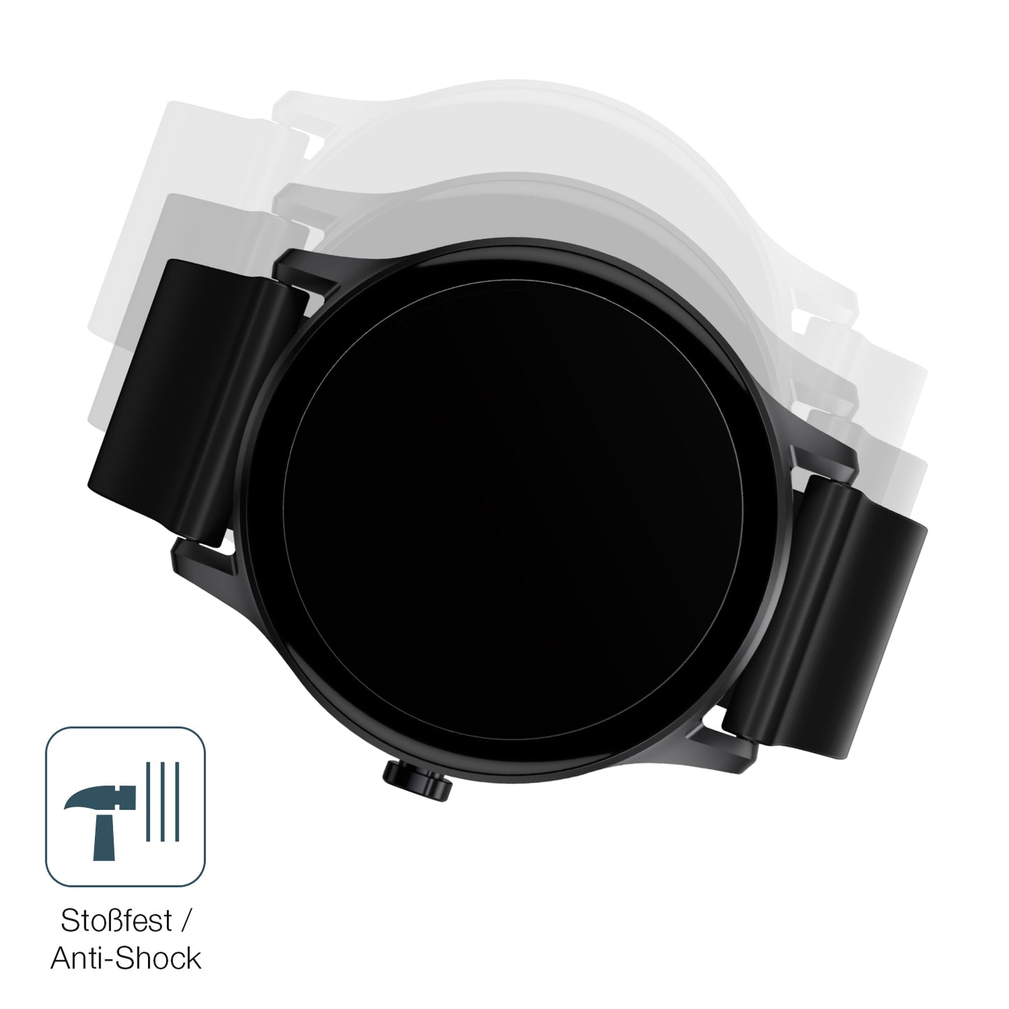 2x 9H Schutzfolie matt für Haylou GS Smartwatch Panzerfolie