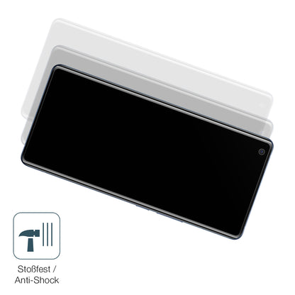 Schutz gegen Kratzer auf dem VIVO X50 Pro Plus Glas durch Schlüssel, Stöße gegen die Tischkante oder Stürze