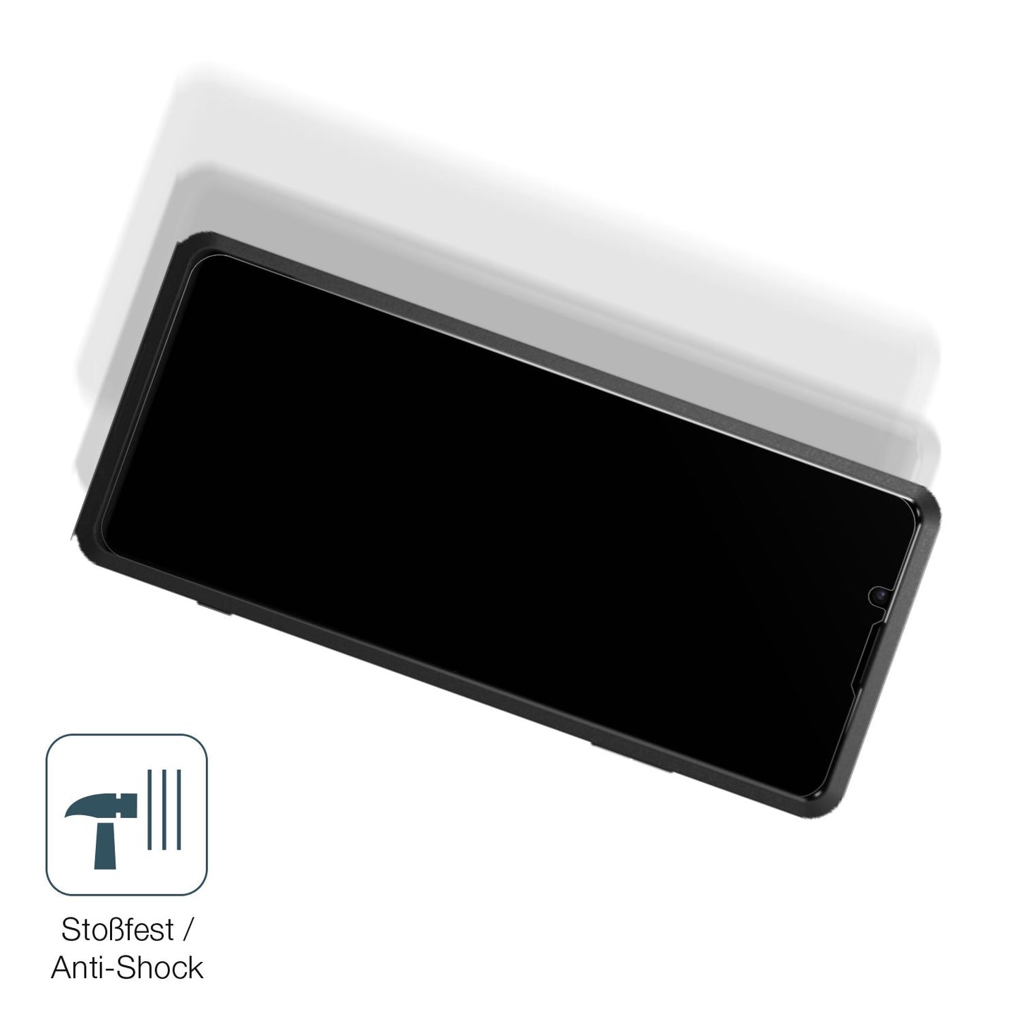 Schutz gegen Kratzer auf dem SONY Xperia Pro Glas durch Schlüssel, Stöße gegen die Tischkante oder Stürze